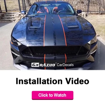 Видео по установке-Как сделать гоночные полосы для Ford Mustang (смотрите видео ниже)