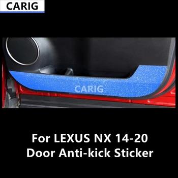 Для LEXUS NX 14-20, Дверная наклейка с защитой от ударов, Модифицированная пленка для салона автомобиля из углеродного волокна, Модификация аксессуаров