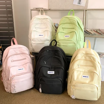 Женские мужские рюкзаки с несколькими карманами для девочек-подростков и мальчиков, простые модные сумки большой емкости, высококачественные спортивные сумки для ноутбука для отдыха