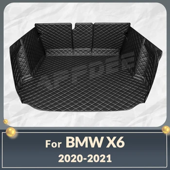 Автоматический Коврик для багажника с полным покрытием BMW X6 2020 2021, защита от грязи, накладка для багажника автомобиля, аксессуары для защиты интерьера грузового лайнера