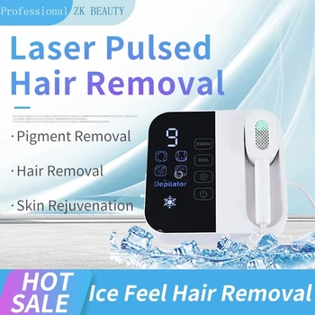 Новейшее устройство для удаления волос IPL домашнего использования, Депиляция Безболезненным Ощущением льда, Лазерная Эпиляция подмышек, губ, тела