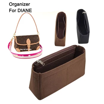 Вставка-органайзер для сумки через плечо Diane, Органайзер для фетровых сумок на молнии, формирователь сумок и тотализаторов