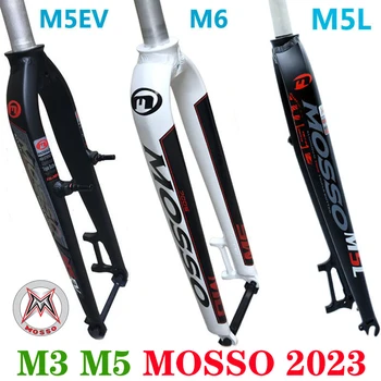 Mosso вилка для горного велосипеда M5L M6 M5 M5E M5EV M3 для 26 27,5 29er вилка для шоссейного велосипеда с v-образным тормозом, конусная глянцевая матовая