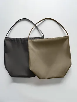 Однотонная Женская сумка-тоут Большой емкости, Женские Простые универсальные сумки на шнуровке, Новинка 2023 года