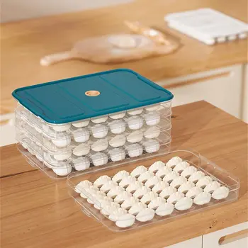 Многослойная коробка для Пельменей, коробка для быстрой заморозки яиц, Коробка для хранения свежих продуктов, коробка для хранения Вонтонов, Коробка для хранения в холодильнике быстрой заморозки