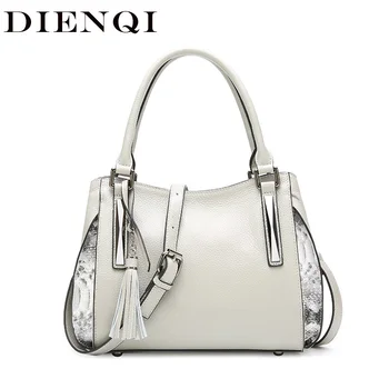 Роскошная сумка известного бренда DIENQI, женская сумка из натуральной кожи с кисточками, женская кожаная сумка, дизайнерские зимние сумки для женщин 2020