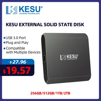 KESU SSD Внешний жесткий диск 1 ТБ 512 ГБ Портативный USB накопитель Твердотельный жесткий диск 540 МБ/с. для Ноутбука/планшета/Компьютера Mac