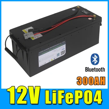 12V LiFePO4 Bluetooth BMS 12,8 V 300AH литий-железо-фосфатная батарея RV Лодка для хранения солнечной энергии Яхта