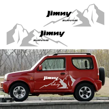 For JIMNY Car Stickers and Decals Mountain Graphics Vinyl Auto Side Body Decor Sticker Vinyl Decals наклейки для автомобиля