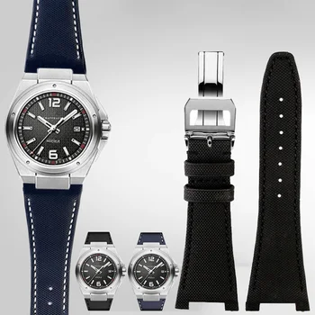 Ремешок для часов IWC Engineer Watch с зазубринами IW500501 IW378507 серии из натуральной кожи, нейлоновый ремешок для часов 28 мм, браслет