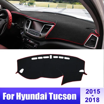 Для Hyundai Tucson TL 2015 2016 2017 2018 Крышка приборной панели автомобиля Коврик для приборной панели Солнцезащитный козырек Приборный стол Нескользящая накладка Аксессуары