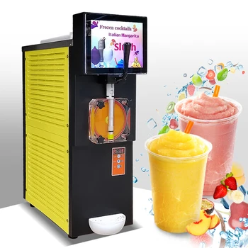 Новая Машина для приготовления замороженной Слякоти для Ледяного Коктейля Китай Поставщик Дешевая Цена 1 Бак Большой Емкости Коммерческая Машина для Приготовления замороженного Напитка