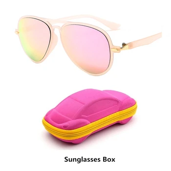 Модные Детские Солнцезащитные очки UV400, Детские Крутые Солнцезащитные очки со 100% защитой от ультрафиолета, Солнцезащитные очки для путешествий Для мальчиков и девочек с коробкой