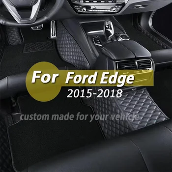 Автомобильные коврики, Кожаные ковры для Ford Edge 2018 2017 2016 2015, Автоаксессуары, защита для укладки, накладки для ног, детали для украшения