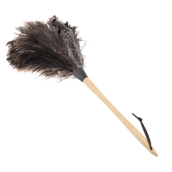 Моющаяся Перьевая Тряпка, Неэлектростатическая щетка для пыли с деревянной ручкой, инструменты для уборки дома