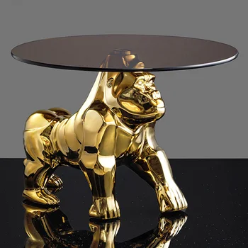 Gorilla Light Роскошный Кофейный Дизайнерский Столик Octopus Стеклянный Столик Креативный диван для Гостиной Приставной столик Чайный столик Мебель для домашнего Декора