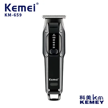 триммер для волос kemei KM-659 USB, перезаряжаемая машинка для стрижки волос, машинка для стрижки масляных головок, гравировальная машинка для отбеливания волос