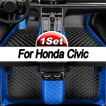 Автомобильные Коврики Для Honda Civic 2015 2014 2013 2012 Авто Украшения Кожаные Ковры Аксессуары Запчасти Для Укладки Защита Водонепроницаемый