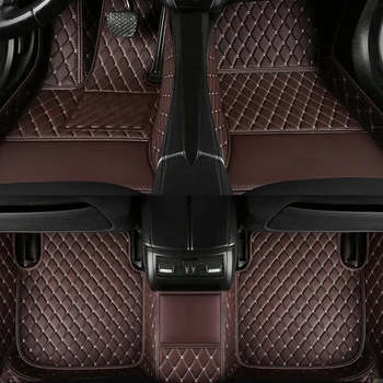Автомобильные коврики на заказ для Mitsubishi Outlander 2013-2016 годов выпуска, Салон из искусственной кожи, 100% посадка Детали Автомобильные Аксессуары