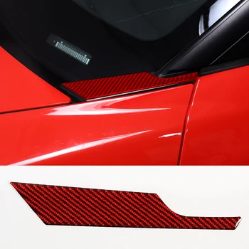 Для Chevrolet Corvette C6 2005-2013 Мягкий Автомобильный Капот Из Углеродного Волокна, Треугольная Наклейка На Панель, Аксессуары Для Украшения Экстерьера Автомобиля