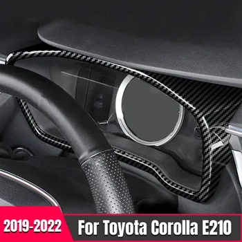 Для Toyota Corolla 12th E210 2019-2022 ABS Карбоновый Дисплей Приборной панели Измерительное Кольцо Спидометр Манометр Крышка Отделка Рамка Аксессуары