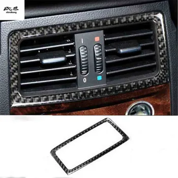 1ШТ Эпоксидный клей из настоящего Углеродного волокна, Декоративная крышка для задней розетки Кондиционера 2005-2010 BMW E60
