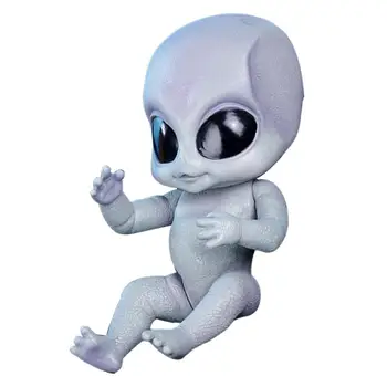 14-Дюймовая реалистичная силиконовая кукла-инопланетянин, ручная роспись, Силиконовая Виниловая игрушка-инопланетянка для всего тела, Коллекционная детская игрушка