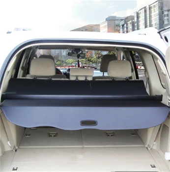для Toyota Prado FJ150 J150 для Lexus GX 460 2010-2018 Автомобильная Выдвижная Задняя Крышка Багажника Защитный Козырек Черные Аксессуары
