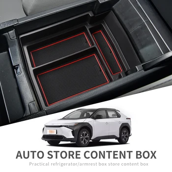 Smabee Ящик для хранения Подлокотников Toyota Bz4x 2022 2023 для Subaru Solterra Аксессуары для интерьера Автомобиля, Лоток для Консоли, Органайзер Для Уборки