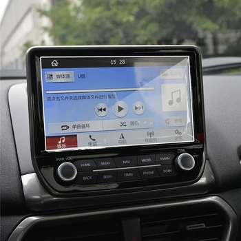 Для Ford EcoSport 2018 2019 8-дюймовый 9-дюймовый автомобильный GPS-навигационный экран, Защитная пленка из закаленного стекла, Наклейка на интерьер автомобиля