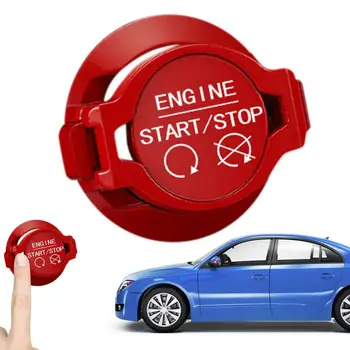 Универсальная крышка Кнопки запуска автомобиля С кольцом для ключей Защитная И Декоративная Стильная Декоративная крышка с одной кнопкой запуска для автомобилей