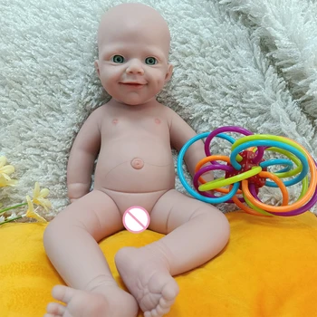 46 см Кукла-Реборн, Милая девочка, Силиконовая имитация всего тела, Ребенок Без пересадки волос, Девочка может купать куклу