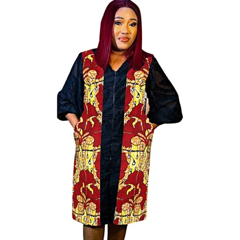 Африканские платья для женщин С Длинным рукавом, Новая Африканская одежда в стиле пэчворк, Анкара, Базен, Традиционное платье-халат, Лето 2023 г.