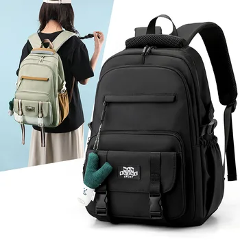 Рюкзак для студентов колледжа, школьная женская нейлоновая сумка средней школы для девочек-подростков, корейский рюкзак для отдыха в кампусе