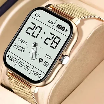Новые умные часы для женщин, отслеживание фитнеса, мониторинг здоровья, полный сенсорный экран, спортивные водонепроницаемые женские для Samsung Galaxy F62 Vivo