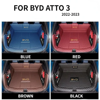 Автомобильные Коврики для Багажника BYD Atto3 Yuan Plus EV 2021 2022 2023 Защитная Накладка для багажника, Сумки Для Хранения Грузового Лайнера, Аксессуары Для интерьера Автомобиля