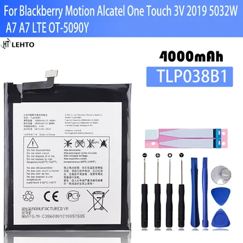 TLp038B1 TLp038BC Аккумулятор ДЛЯ Blackberry Motion Alcatel One Touch 3V 2019 5032W A7 A7 LTE OT-5090Y Аккумуляторы Оригинальной Емкости