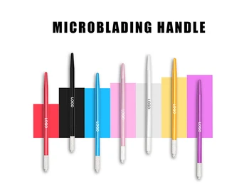 10ШТ PMU Microblading Tebori Pen, Держатель для ручки, Стерильная Татуировка из нержавеющей Стали, Ручные Одноразовые инструменты для 3D-вышивки бровей