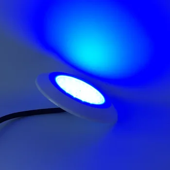 Водонепроницаемый светодиодный светильник для бассейна 12 Вт DC12V, освещение пруда RGB, синхронизация IP68, заполненный водонепроницаемой смолой, чистый белый, теплый белый, синий