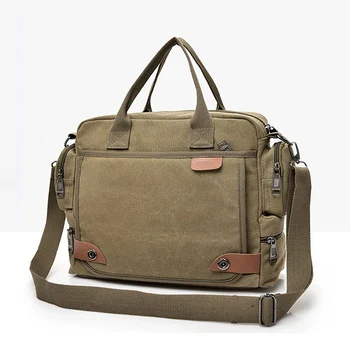 Для мужчин, сумки, мужской Модный повседневный многофункциональный портфель на плечо, деловая сумка-мессенджер, дорожная холщовая сумка через плечо