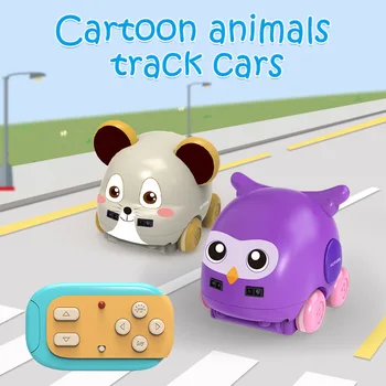 Многофункциональный умный пульт дистанционного управления, мультяшный автомобиль, обход препятствий и слежение за ними, Беспроводные детские развивающие интерактивные игрушки