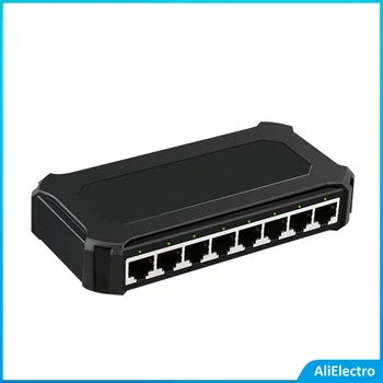 8-Портовый Настольный коммутатор Lan Hub 10/100/1000 Мбит/с Неуправляемый Гигабитный коммутатор Ethernet Сетевые Коммутаторы Giga