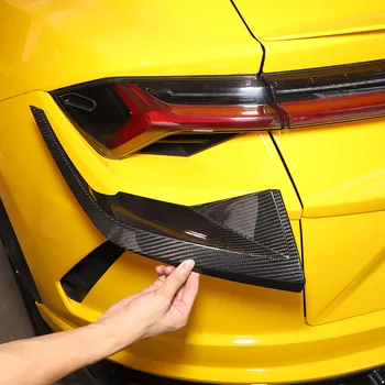 Для Lamborghini URUS 2018-21 Настоящие автомобильные задние фонари из углеродного волокна, Декоративная рамка, наклейка для бровей, отделка век, автомобильные аксессуары