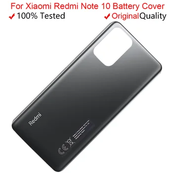 ОРИГИНАЛ Для Xiaomi Redmi Note 10 Крышка Батарейного отсека Задняя Стеклянная Дверца Корпуса M2101K7AI Для Xiaomi Redmi Note 10s Задняя крышка батарейного отсека
