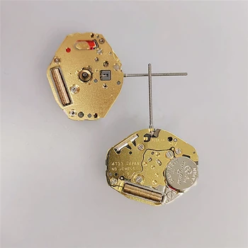 Сменный золотой японский механизм с 3 стрелками для MIYOTA 4T33, кварцевый механизм, аксессуары для ремонта часов