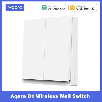 Оригинальная Версия Aqara D1 Беспроводной Настенный Выключатель Smart Light Пульт Дистанционного Управления ZigBee Switch для Mijia Mi Home HomeKit APP