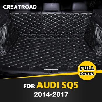 Автоматический Коврик для багажника с полным покрытием Audi SQ5 2014-2017 16 15, накладка для багажника Автомобиля, Аксессуары для защиты салона Грузового лайнера