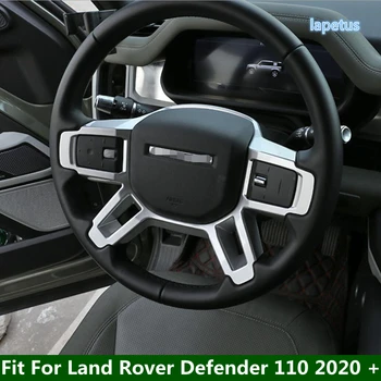 Автостайлинг Кнопка рулевого колеса Декоративная Рамка Крышка Отделка 1 шт. Интерьерный аксессуар для Land Rover Defender 110 2020 - 2022