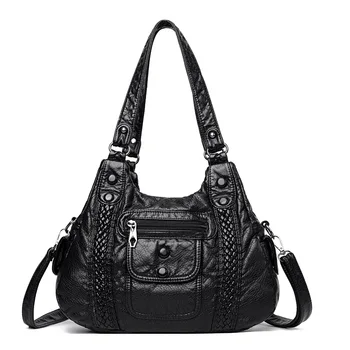 Дизайнерские сумки, высококачественные Кожаные сумки через плечо для женщин, 2023 Новая брендовая сумка-тоут, Повседневные кошельки и сумки
