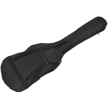 Черный Водонепроницаемый рюкзак с двойными ремнями, концертная сумка, чехол для электрической бас-гитары Толщиной 5 мм с губчатой подкладкой